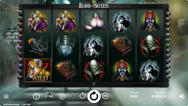 Wilds in Blood Suckers slot game